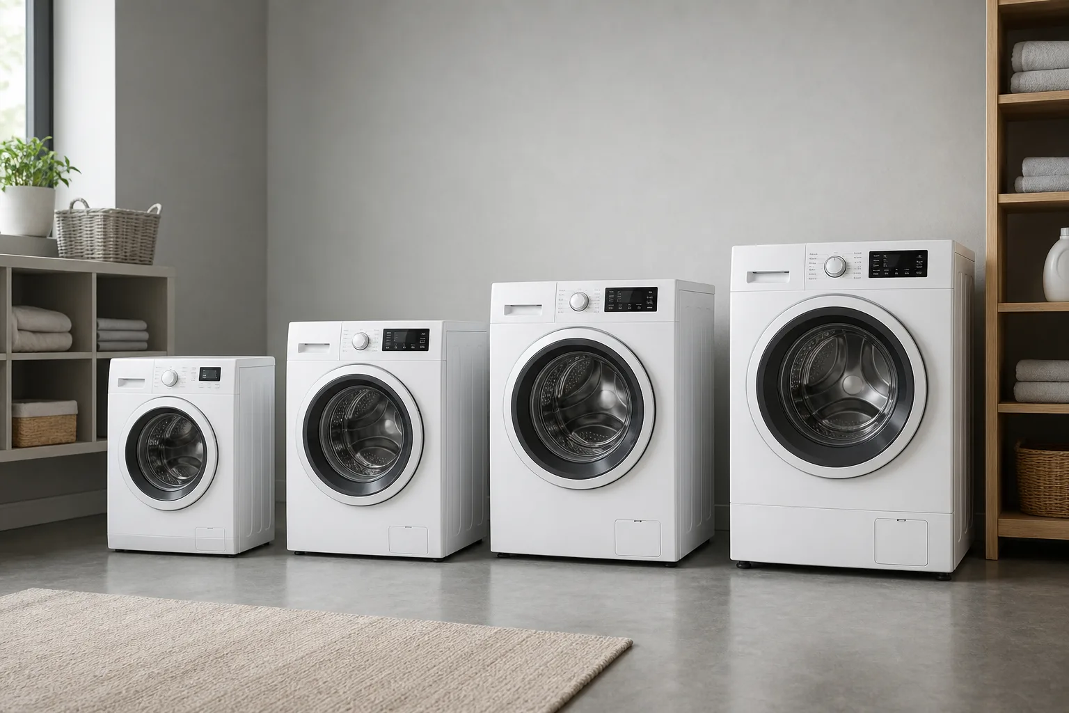 Die richtige Waschmaschine nach Fassungsvermoegen auswaehlen