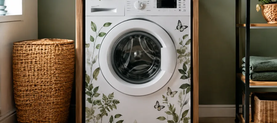Waschmaschine DIY-Dekoration: Kreative Ideen fuer einen individuellen Waschbereich