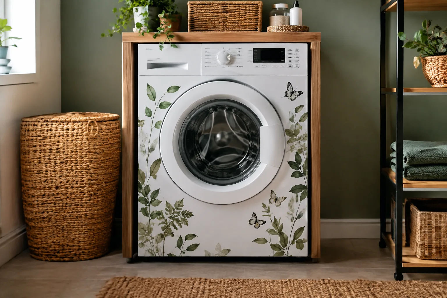 Waschmaschine DIY-Dekoration: Kreative Ideen fuer einen individuellen Waschbereich