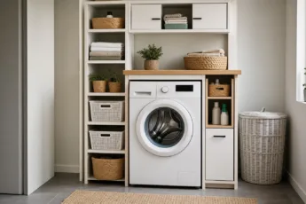 DIY-Möbel für mehr Stauraum rund um die Waschmaschine