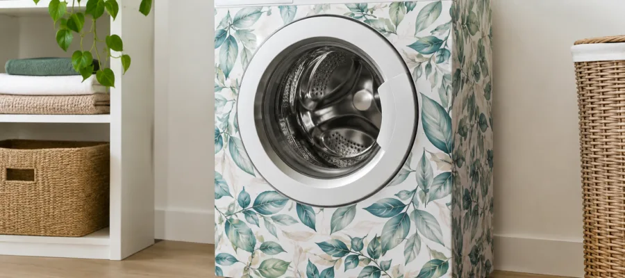 Waschmaschine dekorieren mit Folie: DIY-Ideen fuer einen neuen Look