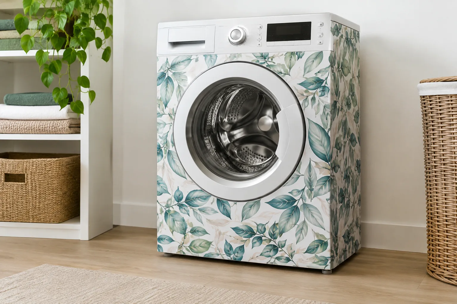 Waschmaschine dekorieren mit Folie: DIY-Ideen fuer einen neuen Look