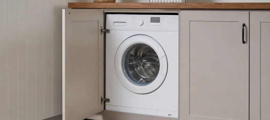 Waschmaschine in eine Einbauloesung integrieren: DIY-Anleitung fuer Anfaenger