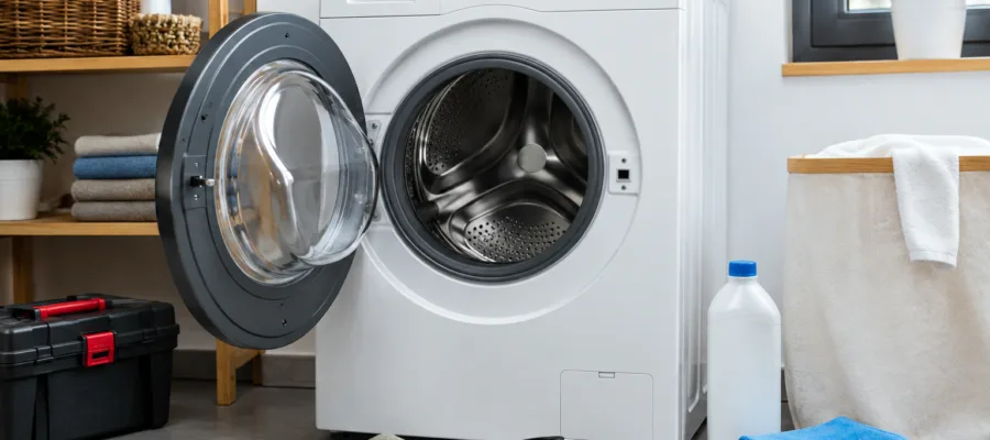 Waschmaschine pflegen: Wartung, Lebensdauer und regelmaessige Kontrolle